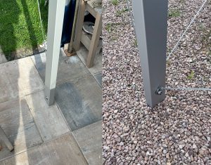 Neue unsichtbare Bodeneinschlaghülse