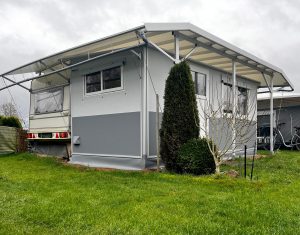 CARATENT mit 140x60 cm Alu-Schiebefenster