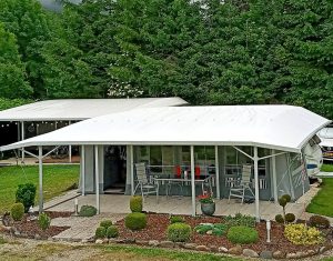 TWINTOP TRIPLE Schutzdach für Wohnwagen, Vorzelt und Terrasse