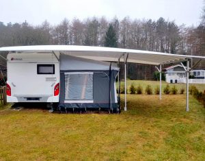 TWINTOP TRIPLE Schutzdach für Wohnwagen, Vorzelt und Terrasse
