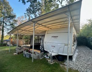 TWINTOP TRIPLE selbststehend aufliegend mit Design-Regenrinne
